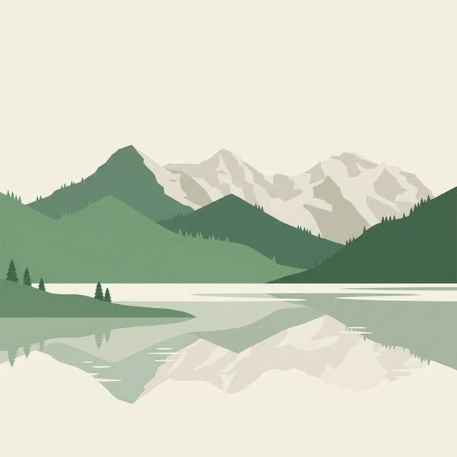 Alpine mountain landscape